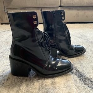 Zara Patent ankle Boots